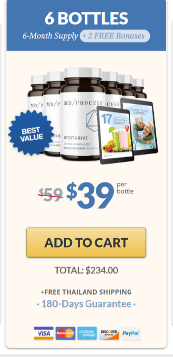 MitoThrive Buy 6 Bottles